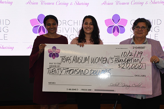 Texas Muslim Women's Foundation Inc.: Radhika Chagarlamudi, Orchid Giving Circle and Hind Jarrah, Ph.D.