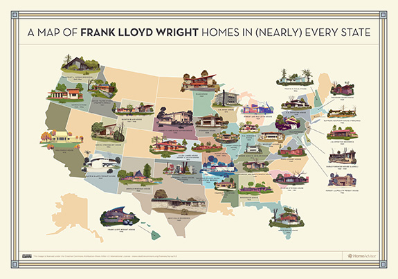 Frank Lloyd Write Map