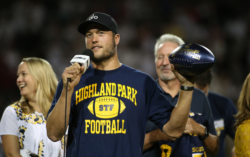 Highland Park to retire Matthew Stafford's jersey during Friday