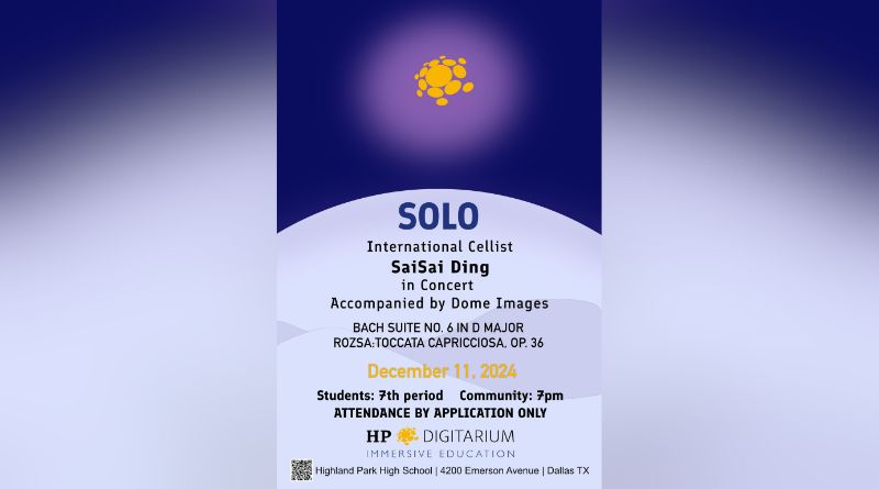 Acclaimed Cellist to Perform at HP Digitarium